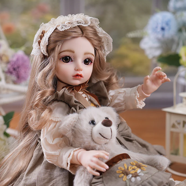 Pastoral Country‑Style Ball‑Jointed Doll (BJD) 18‑Inch Collectible
