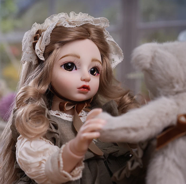 Pastoral Country‑Style Ball‑Jointed Doll (BJD) 18‑Inch Collectible