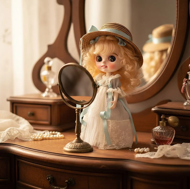 12-inch Big Eyes Porcelain Princess Doll with a Hat